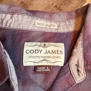Cody James Men's Purple Casual Button Down Shirt